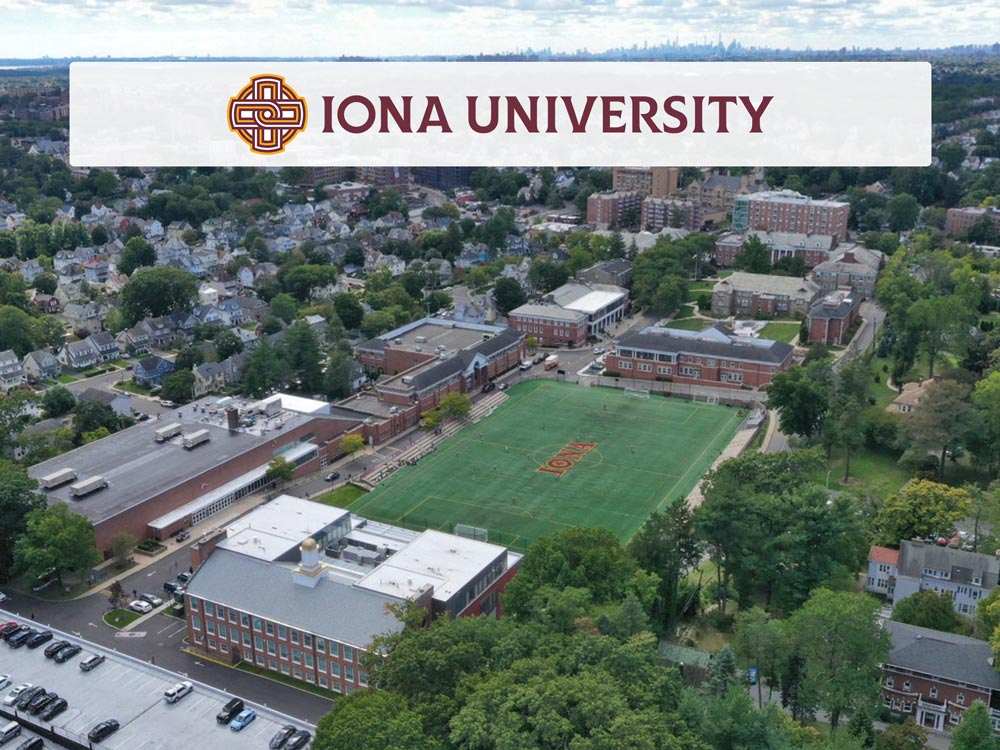 Welcome to the Iona University Virtual Tour. Campus Quad, the view under the Ginkgo tree.